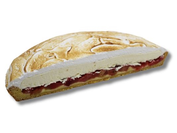 Citroen rabarber meringue